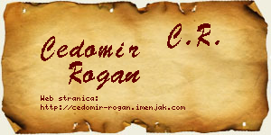 Čedomir Rogan vizit kartica